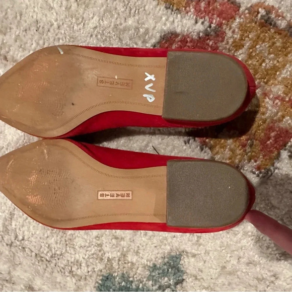 Steven by Steve Madden red suede pointy toe flats - Picture 7 of 8